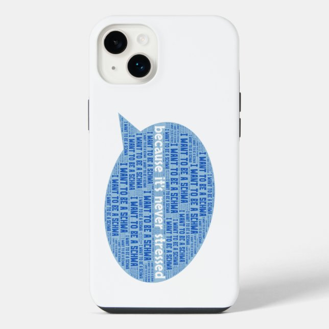 Funda Para iPhone Quiero ser un schwa (Reverso)
