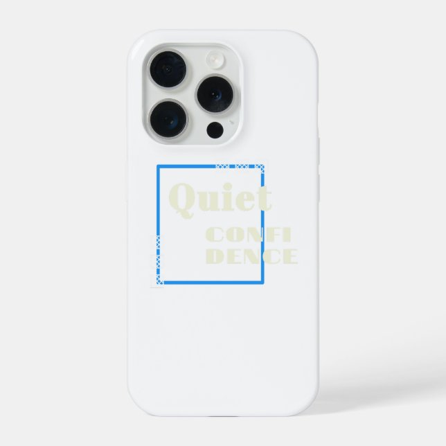 Funda Para iPhone Quiet confidence cute iPhones design (Reverso )