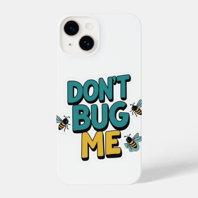 Funda Para iPhone Quirky Bee Pun - No me engañes con arte (Reverso )