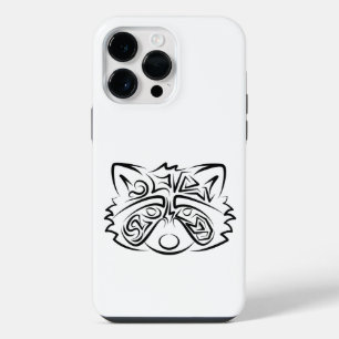 Funda Para iPhone 14 Pro Max Racco tribal blanco y negro