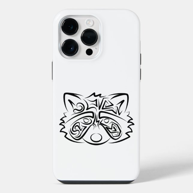 Funda Para iPhone Racco tribal blanco y negro (Reverso )