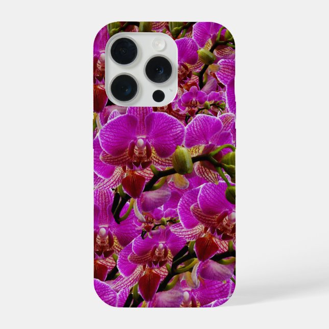 Funda Para iPhone Radiant Clusters: The Magenta Orchid Symphony, (Reverso )