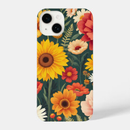 Funda Para iPhone 14 Radio Rosa: Elegante cubierta de teléfono de flor
