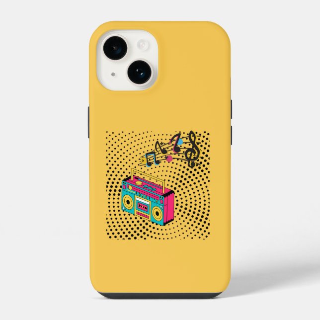 Funda Para iPhone Radiocasete retro. (Reverso )