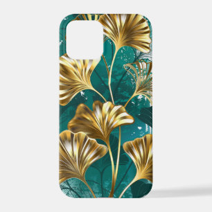 Funda Para iPhone 12 Pro Rama con hojas doradas Ginko Biloba
