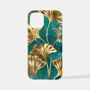 Funda Para iPhone 12 Mini Rama con hojas doradas Ginko Biloba