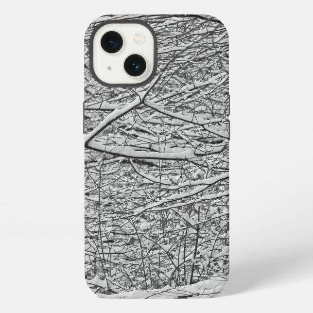 Funda Para iPhone Ramas Nevadas (Reverso )