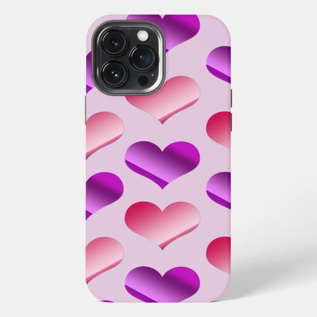 Funda Para iPhone Ramos de Corazones (Reverso )