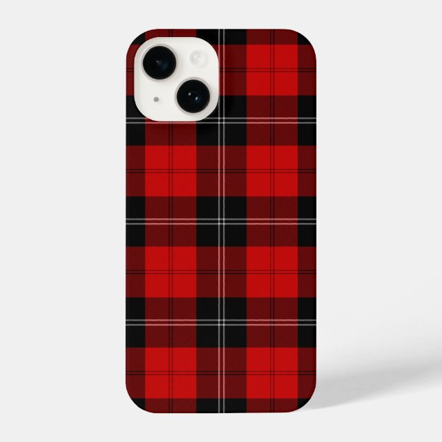 Funda Para iPhone Ramsay tartan red black plon (Reverso )