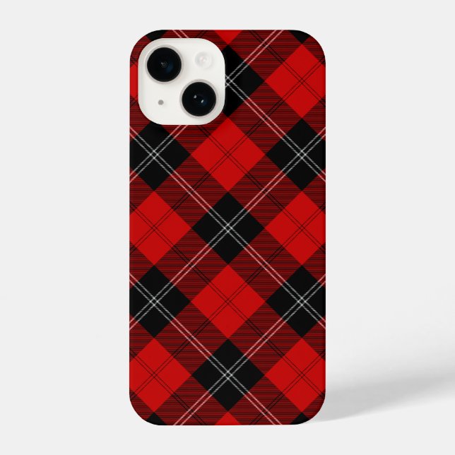 Funda Para iPhone Ramsay tartan red black plon (Reverso )