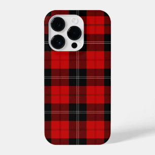 Funda Para iPhone 14 Pro Ramsay tartan red black plon