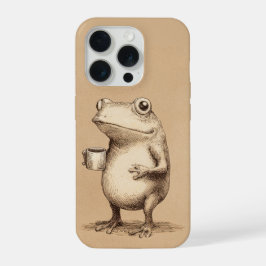 Rana con Café – Animal Antiguo Caprichoso