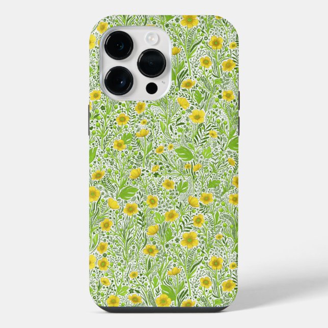 Funda Para iPhone Ranúnculos sobre blanco (Reverso )