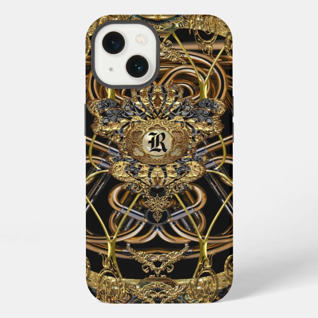 Funda Para iPhone Raphconstance Elegante 6/6s  Barroco Chic Monogram (Reverso )