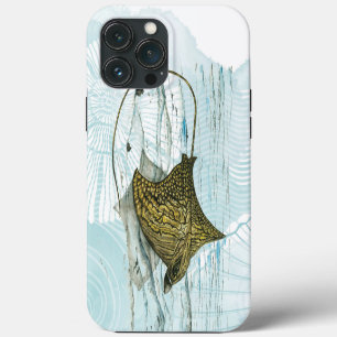 Funda Para iPhone 13 Pro Max Raya águila ornamentada pintada a mano bajo el agu