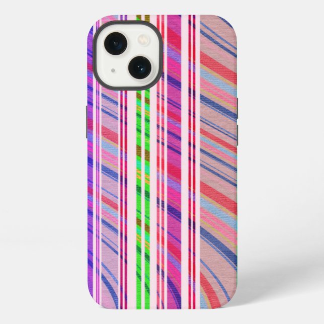 Funda Para iPhone Raya del caramelo (Reverso )