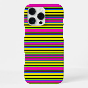 Funda Para iPhone 16 Pro Max Rayas amarillas coloridas lindas