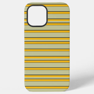 Funda Para iPhone 12 Pro Max Rayas amarillas modernas lindas