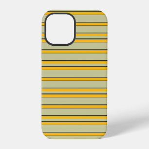 Funda Para iPhone 12 Pro Rayas amarillas modernas lindas