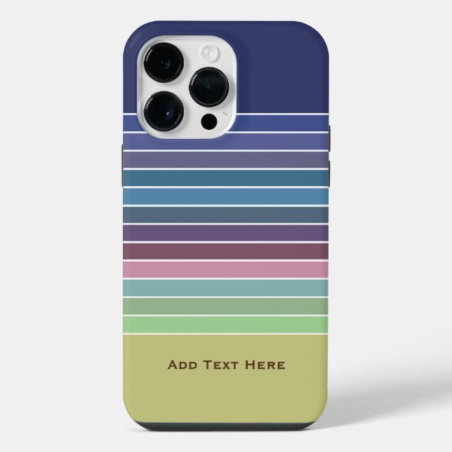 Funda Para iPhone Rayas arcoiris (Reverso )