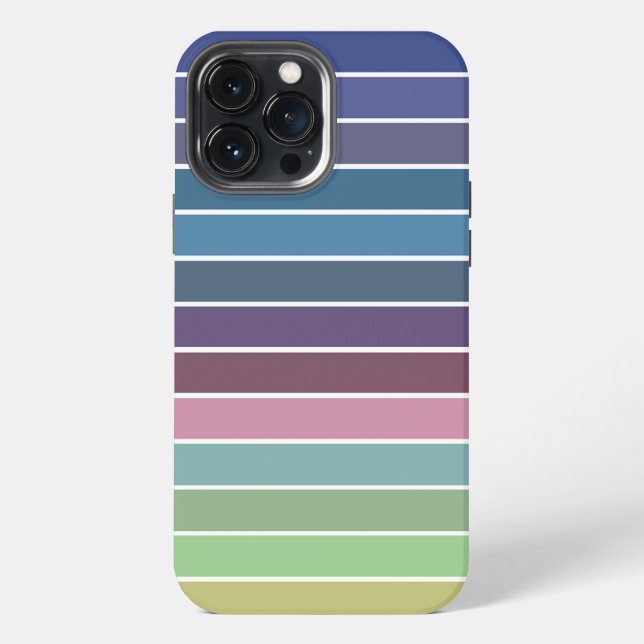 Funda Para iPhone Rayas arcoiris (Reverso )