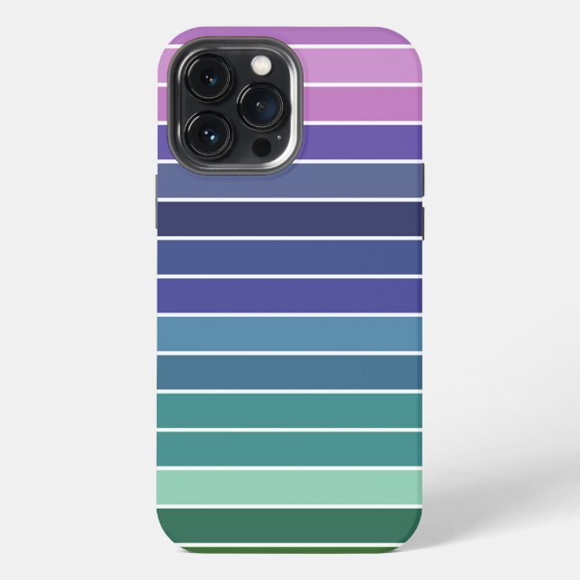 Funda Para iPhone Rayas arcoiris (Reverso )