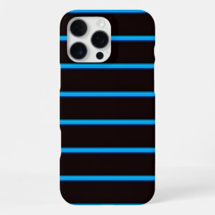Funda Para iPhone 16 Pro Max Rayas azules cielo lindas negras