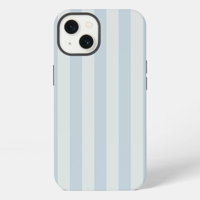 Funda Para iPhone Rayas Azules Claras (Reverso )