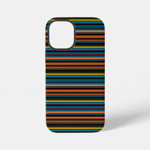 Funda Para iPhone 12 Mini Rayas azules negras lindas