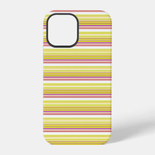 Funda Para iPhone 12 Pro Rayas blancas amarillas lindas