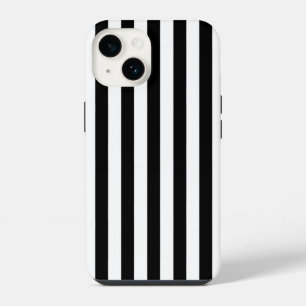 Funda Para iPhone 14 Rayas blancas y negras