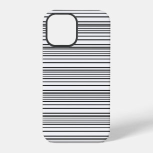 Funda Para iPhone 12 Pro Rayas blancas y negras lindas