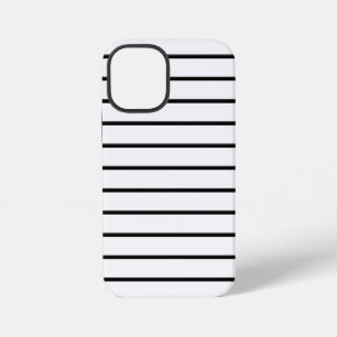 Funda Para iPhone 12 Mini Rayas blancas y negras lindas