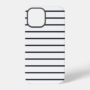 Funda Para iPhone 12 Pro Rayas blancas y negras lindas