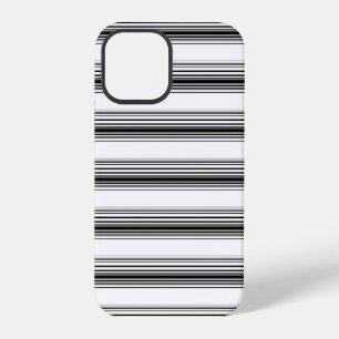 Funda Para iPhone 12 Pro Rayas blancas y negras modernas