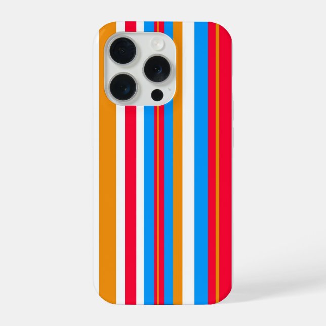 Funda Para iPhone rayas coloridas (Reverso )