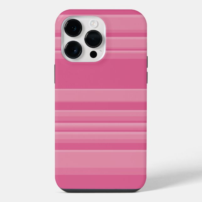 Funda Para iPhone Rayas complejas en rosa (Reverso )