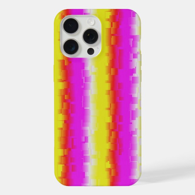 Funda Para iPhone Rayas de arco iris rosado de Artdeco (Reverso )