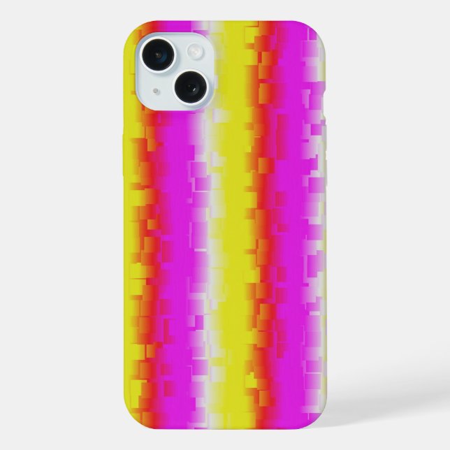 Funda Para iPhone Rayas de arco iris rosado de Artdeco (Reverso )