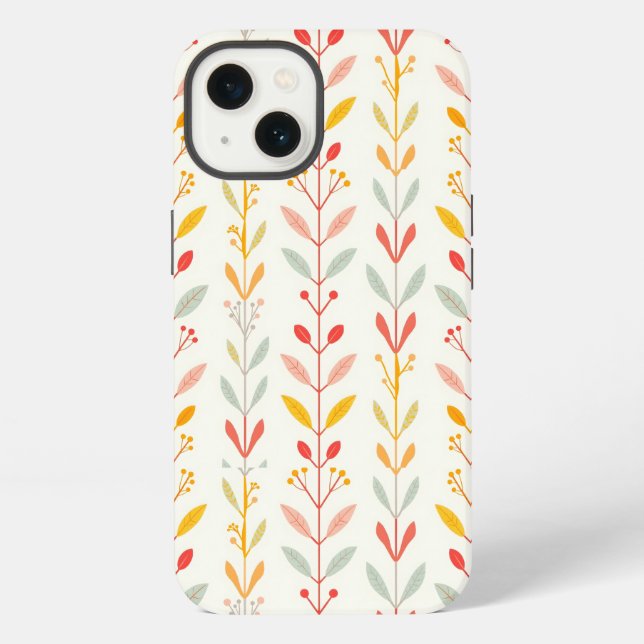 Funda Para iPhone Rayas de Otoño Suaves (Reverso )