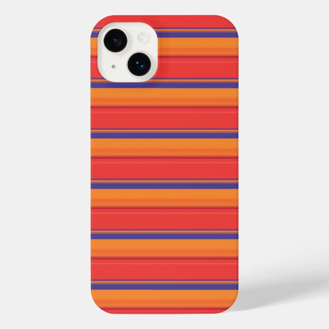 Funda Para iPhone Rayas de verano coloridas lindas (Reverso )