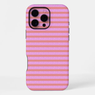 Funda Para iPhone 16 Pro Max Rayas geométricas rosadas