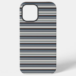 Funda Para iPhone 12 Pro Max Rayas grises blancas lindas