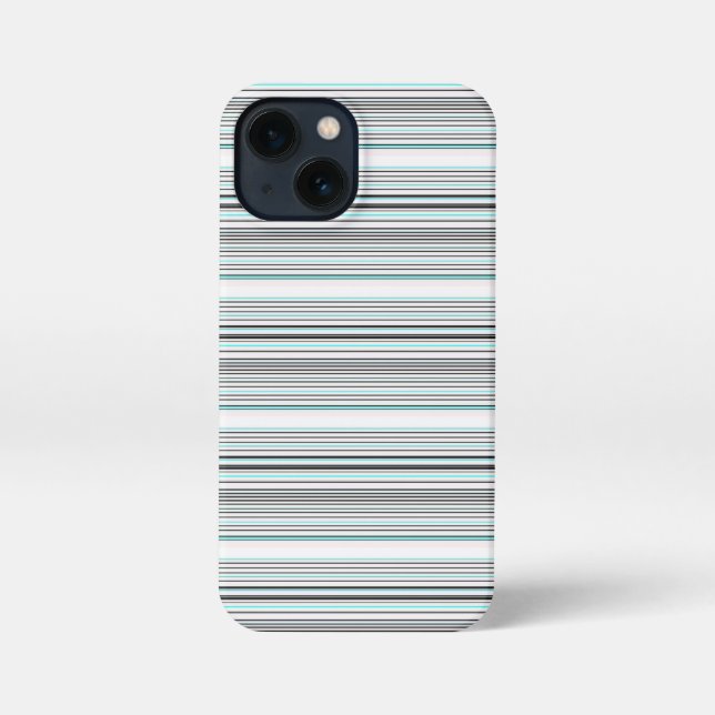 Funda Para iPhone Rayas grises de agua lindas (Reverso )
