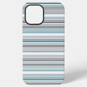 Funda Para iPhone 12 Pro Max Rayas grises de aqua lindas