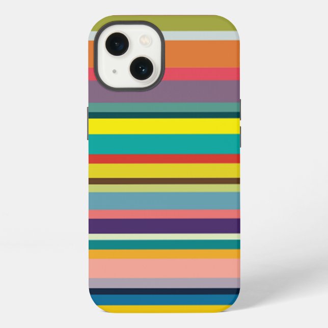 Funda Para iPhone Rayas Horizontales (Reverso )