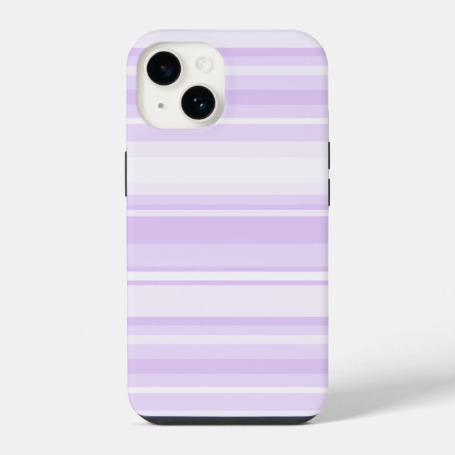Funda Para iPhone Rayas lila (Reverso )