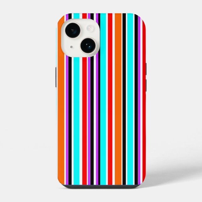 Funda Para iPhone Rayas Mezcladas (Reverso )