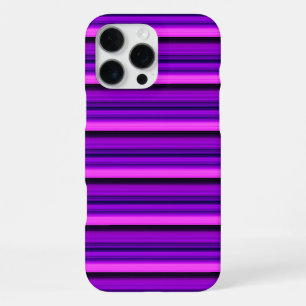 Funda Para iPhone 16 Pro Max Rayas negras moradas lindas y calientes
