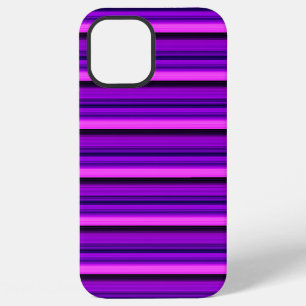 Funda Para iPhone 12 Pro Max Rayas negras moradas lindas y calientes